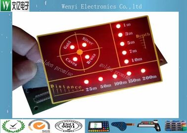 LED Arka Işıklı SMT Devresi Işıklı Kabartma Anahtar Membran Anahtarı