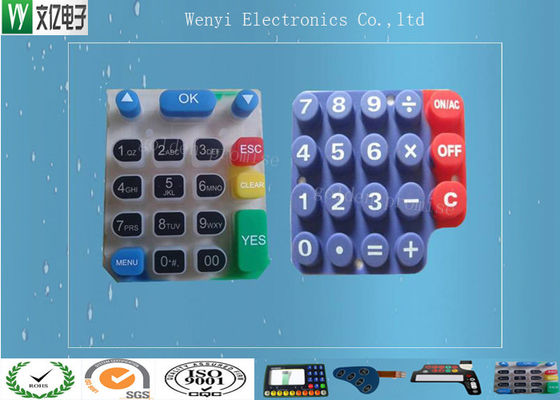 İpek ekran baskı silikon kauçuk klavyeler