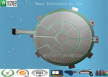 Yuvarlak Yeşil Yalıtımlı PET Flex Devre 0.125 Mm Gümüş Spor Elektronik Dart Için Macun Baskı