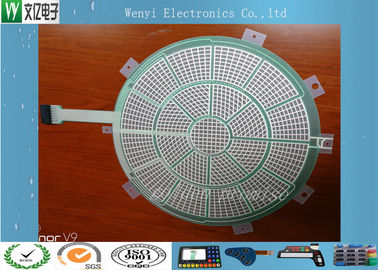 Yuvarlak Yeşil Yalıtımlı PET Flex Devre 0.125 Mm Gümüş Spor Elektronik Dart Için Macun Baskı