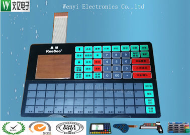 Elektronik Ölçeği için IP67 Su geçirmez Membrane Switch ZIF Bağlayıcı LCD Pencere