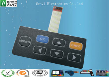 Esnek Devre Membran Kontrol Paneli / Pcb Membran Tuş Takımı 4 mm Metal Kubbe