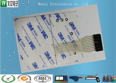 Nicomatic Connector, 3M9448 Yapıştırıcı ile Polidome Anahtarı Membrane Dokunmatik Panel