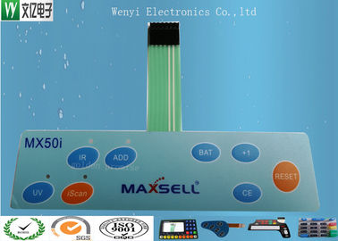 250g Dokunmatik Kuvvet Poly Dome ile su geçirmez EMI Kalkanı Kabartma Membrane Switch