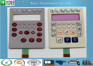 Özel Membrane Switch Panel Poly Dome 0.175mm PET Yerleşimi Pembe Pencere