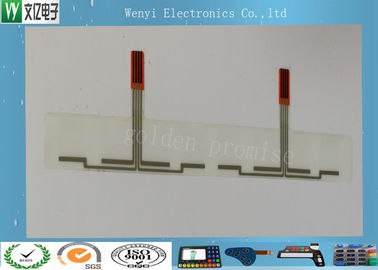 2.54 Mm Pitch PET Devreli Çok Tuşlu Kapasitif Dokunmatik Membrane Switch Panel