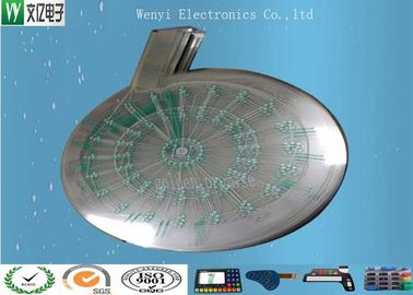 Yuvarlak Yeşil Yalıtımlı PET Flex Devre 0.125 Mm Gümüş Spor Elektronik Dart Için Macun Baskı