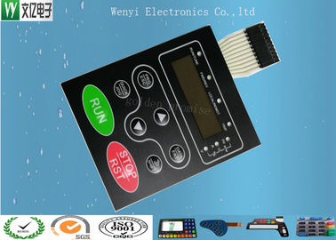 Kabartma Arka Işık Membran Anahtarı 0.18Mm PET PC Yerleşimi Dişi